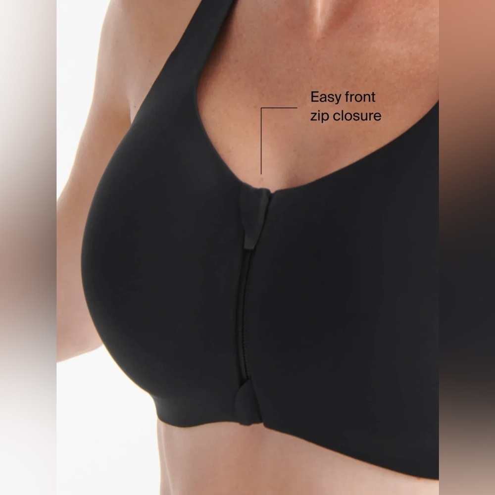 NWT Knix Catalyst Front Zip Sports Bra | Size 2 Green - Picture 5 of 11